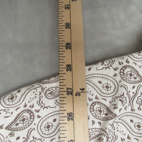 Rafter C Shirt Mens XXL Brown Paisley Classic Western Pearl Snap Cowboy Casual - Picture 7 of 10